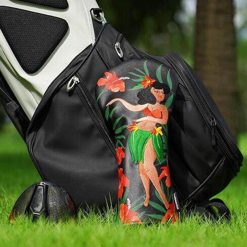Craftsman Golf Club Head Cover Driver Head Cover Golf Headcover for Driver Hawaii Style Leather Driver Headcover Fits 460cc Club in Saudi Arabia
