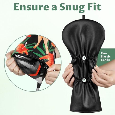 Craftsman Golf Club Head Cover Driver Head Cover Golf Headcover for Driver Hawaii Style Leather Driver Headcover Fits 460cc Club in Saudi Arabia