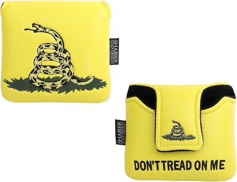 SHABIER Yellow Golf Large Mallet Headcover with Snake Design for Golf Putter Club in Saudi Arabia