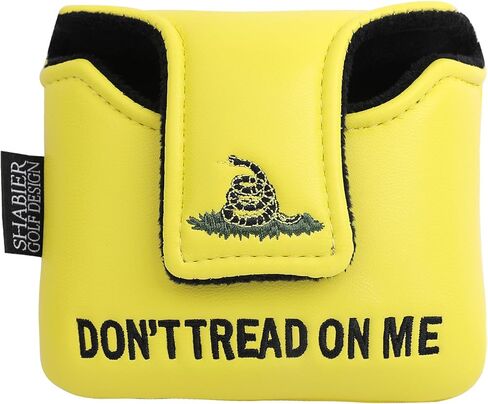 SHABIER Yellow Golf Large Mallet Headcover with Snake Design for Golf Putter Club in Saudi Arabia