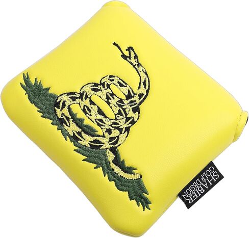 SHABIER Yellow Golf Large Mallet Headcover with Snake Design for Golf Putter Club in Saudi Arabia