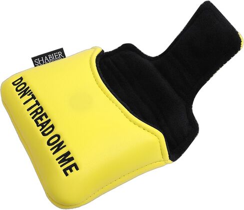 SHABIER Yellow Golf Large Mallet Headcover with Snake Design for Golf Putter Club in Saudi Arabia