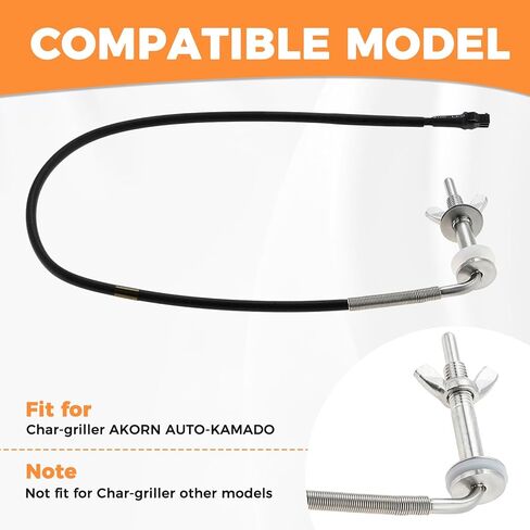 Mgoodoo E6480 Spring Design مستشعر الحرارة RTD Temp Probe متوافق مع Char-Griller AKORN AUTO-KAMADO (عبوتان) in Kuwait