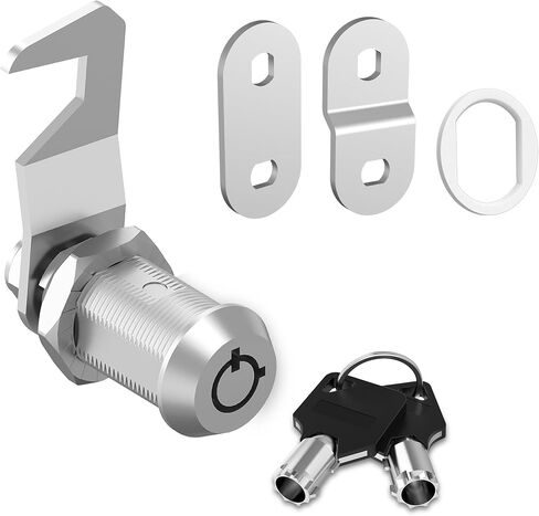 2 Pcs Toolbox Locks with Keys, 5/8" Tubular Cam Lock Keyed Alike, Hook Cam Tool Box Lock Secure Your Toolbox Mailbox Drawer Cabinet Locks, Zinc Alloy in Kuwait