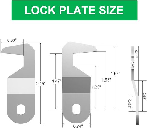 2 Pcs Toolbox Locks with Keys, 5/8" Tubular Cam Lock Keyed Alike, Hook Cam Tool Box Lock Secure Your Toolbox Mailbox Drawer Cabinet Locks, Zinc Alloy in Kuwait