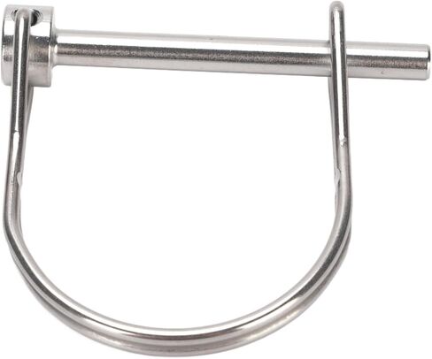 2 Pack Safety Coupler Pin, Full Marine Grade 316 Stainless Steel Heavy Duty Shaft Locking Pin, with Wire Loop for Table Saws Lawn Care Gardening Trucks Boats Trailers (6.3x50mm/0.25x1.97in) in Saudi Arabia