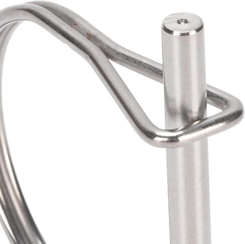 2 Pack Safety Coupler Pin, Full Marine Grade 316 Stainless Steel Heavy Duty Shaft Locking Pin, with Wire Loop for Table Saws Lawn Care Gardening Trucks Boats Trailers (6.3x50mm/0.25x1.97in) in Saudi Arabia