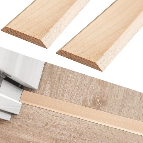 CroBlissful 2 Pack Hardwood Threshold 36" Length 2-1/2" Wide x 3/8" Thick Fit for 5/16" High Door Transition Strip Solid Wooden Threshold Stripping Replacement in Saudi Arabia