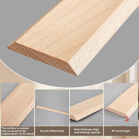 CroBlissful 2 Pack Hardwood Threshold 36" Length 2-1/2" Wide x 3/8" Thick Fit for 5/16" High Door Transition Strip Solid Wooden Threshold Stripping Replacement in Saudi Arabia