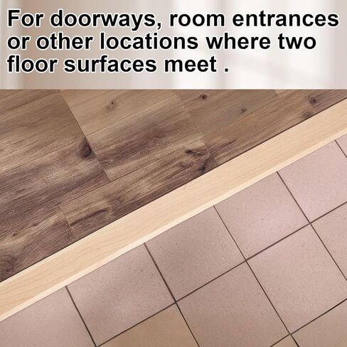 CroBlissful 2 Pack Hardwood Threshold 36" Length 2-1/2" Wide x 3/8" Thick Fit for 5/16" High Door Transition Strip Solid Wooden Threshold Stripping Replacement in Saudi Arabia