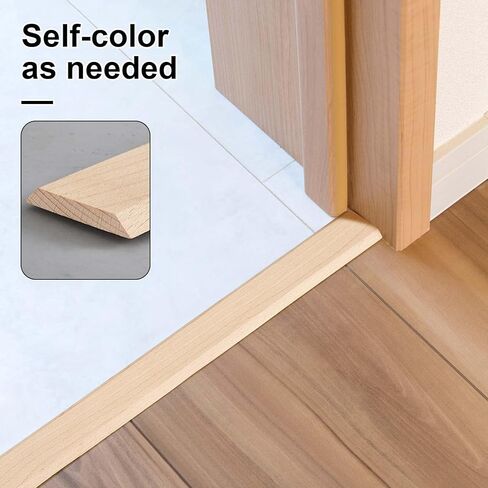 CroBlissful 2 Pack Hardwood Threshold 36" Length 2-1/2" Wide x 3/8" Thick Fit for 5/16" High Door Transition Strip Solid Wooden Threshold Stripping Replacement in Saudi Arabia