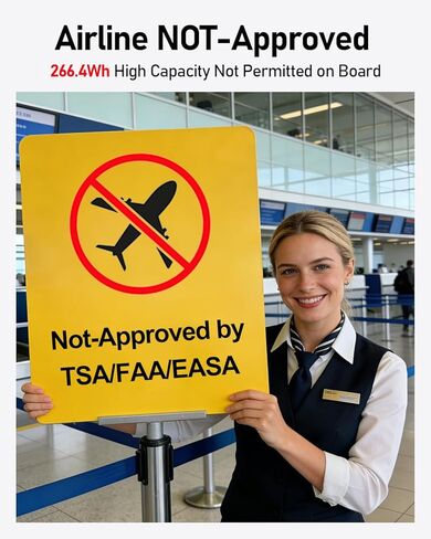 EASYLONGER ES720 CPAP Battery Backup, 266.4Wh Portable Power Supply for ResMed AirSense 10/11, AirCurve 10/11, AirMini, Philips DreamStation 1/2, Emergency CPAP Battery for Outdoor Camping in Kuwait