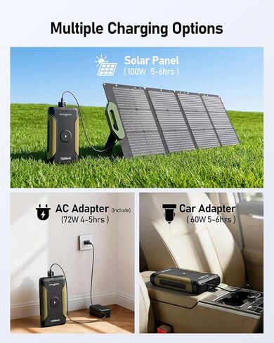 EASYLONGER ES720 CPAP Battery Backup, 266.4Wh Portable Power Supply for ResMed AirSense 10/11, AirCurve 10/11, AirMini, Philips DreamStation 1/2, Emergency CPAP Battery for Outdoor Camping in Kuwait