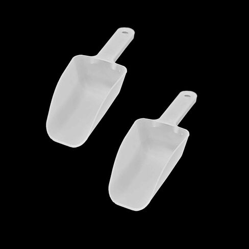 2Pcs Plastic Ice Scoop, Kitchen Scooper for Ice Maker, Ice Bucket, Bar, Freezer, Pet Food, Candy, Coffee Beans, Utility Food Scoop for Home, Party, Wedding, Restaurant (Yellow) in Saudi Arabia