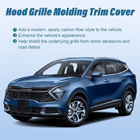 غطاء الشواية لكيا سبورتاج 2023-2026 غطاء الشبكة باللون الأسود اللامع (ليس لـ X-Line/X-Pro) in Kuwait