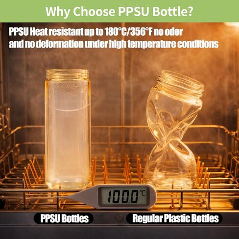 زجاجة مياه PPSU للعناية بعد الولادة وطريح الفراش، تدفق يمكن التحكم فيه وتصميم مضاد للاختناق، كوب سهل الشرب مانع للتسرب حاصل على براءة اختراع مع شفاطة، مقاوم للانسكاب لكبار السن والحمل والتعافي (17oz) in Kuwait