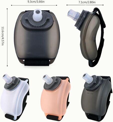 Sport Wrist Water Bottle Adjusted and Wearable Hands Frees Silicone Water Bottle for Running Cycling Climbing Outdoor in Kuwait