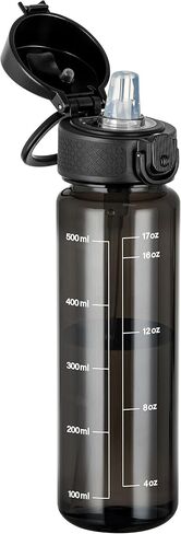 GOPPUS 17oz Kids Water Bottle for School -Straw, Leak-Proof Tritan Sports Bottle Time Marker Reusable for Girls Boys in Saudi Arabia