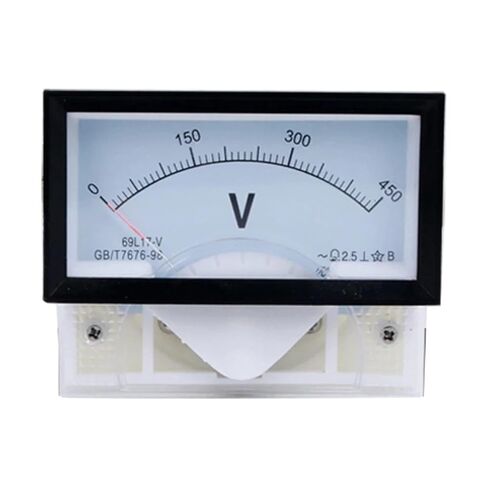 1 قطعة 85C17 1V 2V 3V 5V 10V 15V 20V 30V 50V 100V 500V عداد لوحة الفولتميتر لاختبار الجهد جهاز قياس الجهد الكهربائي (1 فولت) in Kuwait