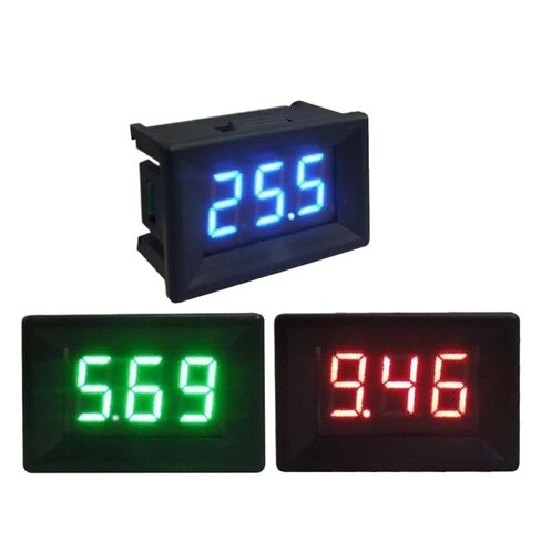 1pc YB21 Voltmeter 2.5-30V LED Voltmeter Mini Voltage Meter 8-200V 2-Wire 0.36'' Digital LED Volt Panel Tester 12V 24V Volt Gauge(White Cover-Red,DC8-100V) in Saudi Arabia