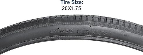 yunscm 2-pcs 28 "إطارات الدراجة على الطريق 28x1.75/47-622 و 28" أنابيب الدراجة الشاقة صمام شريدر متوافق مع دراجة الطريق 700x45c 28 × 1.75 إطارات وأنابيب الدراجات (Y-1299) in Saudi Arabia