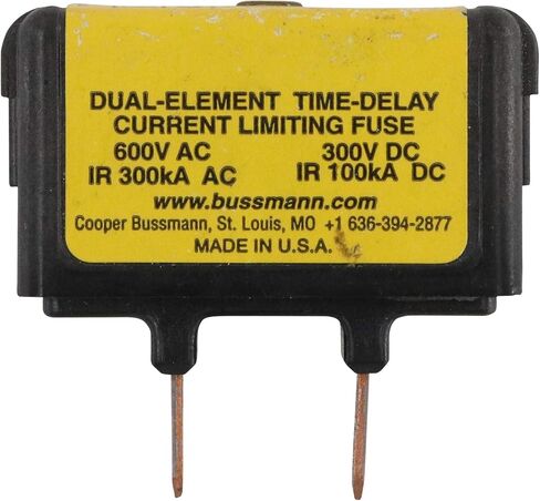 منصهر Cooper Bussmann TCF-15 ثنائي العنصر، مكعب تأخير الوقت فئة J، 600 فولت، 15 أمبير in Saudi Arabia
