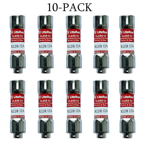 10-Pack New KLDR-12 KLDR-12A 600Vac Time Delay Fuse,KLDR 12A Class CC Cartridge Fuse in Saudi Arabia