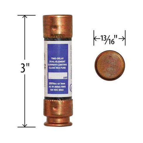 (Box of 10) 40A 250VAC TR40R Time-Delay Fuse Replaces 4YZE3 486K93 1A699 Y1027063 in Saudi Arabia
