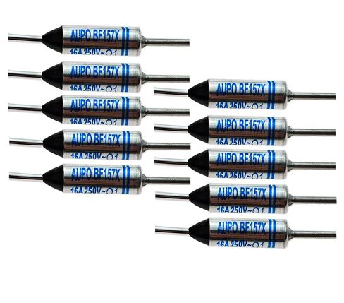 (10 PCS) BF172X, BF172X Fuse, BF172, BF172 Fuse, Thermal Fuse BF172X, BF172X, 157 Degree 16A 250V Cutoff TF Pellet Axial Lead Temperature Links in Saudi Arabia