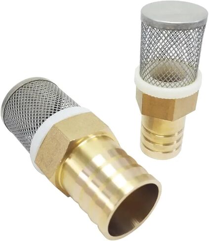 1 قطعة 6 8 10 12 14 16 19 25 32 مللي متر القطر الخارجي خرطوم بارب النحاس تحقق صمام الفولاذ المقاوم للصدأ تصفية تصفية أسفل صمام المياه أسفل صمام (6 مللي متر) in Kuwait