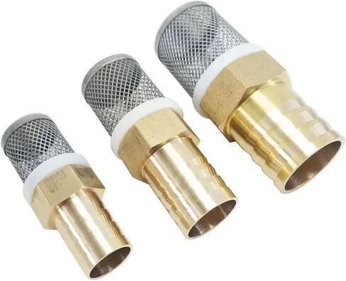 1PCS 6 8 10 12 14 16 19 25 32mm Outer Diameter Hose Barb Brass Check Valve Stainless Steel Filter Filter Bottom Valve Water Bottom Valve(6mm) in Kuwait