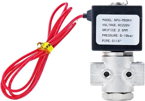 Normally Open Stainless Steel 304 Solenoid Valve DN8 12V/24V/220V/110V with FKM/Viton Seal for(TYPE2 with PC6mm,DC24V) in Saudi Arabia