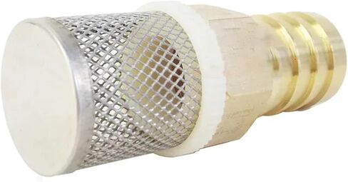 1PCS 6 8 10 12 14 16 19 25 32mm Outer Diameter Hose Barb Brass Check Valve Stainless Steel Filter Filter Bottom Valve Water Bottom Valve(6mm) in Kuwait