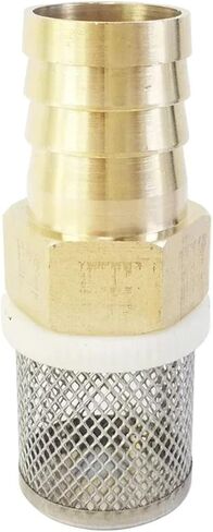 1PCS 6 8 10 12 14 16 19 25 32mm Outer Diameter Hose Barb Brass Check Valve Stainless Steel Filter Filter Bottom Valve Water Bottom Valve(6mm) in Kuwait