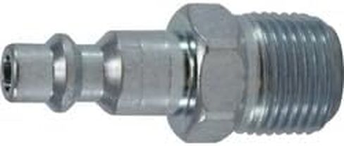 MIDLAND INDUSTRIES 28547 قابس ذكر للتبادل الصناعي، جسم 1/4 بوصة، ذكر 3/8 بوصة NPT، فولاذ in Saudi Arabia