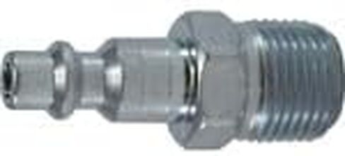 MIDLAND INDUSTRIES 28547 قابس ذكر للتبادل الصناعي، جسم 1/4 بوصة، ذكر 3/8 بوصة NPT، فولاذ in Saudi Arabia