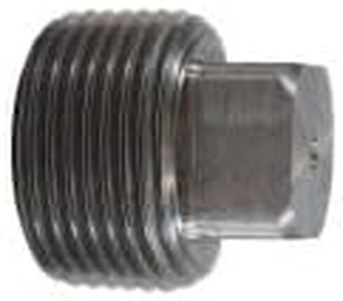 MIDLAND INDUSTRIES 67654 Solid Square Head Plug, 3/4 in MNPT, Steel, Black in Saudi Arabia