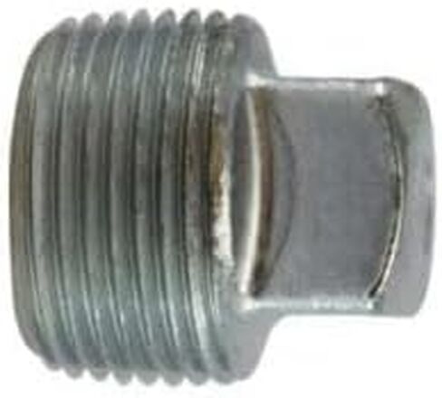 MIDLAND INDUSTRIES 66653 Square Head Plug, 1/2 in MNPT, Steel, Zinc-Plated in Saudi Arabia
