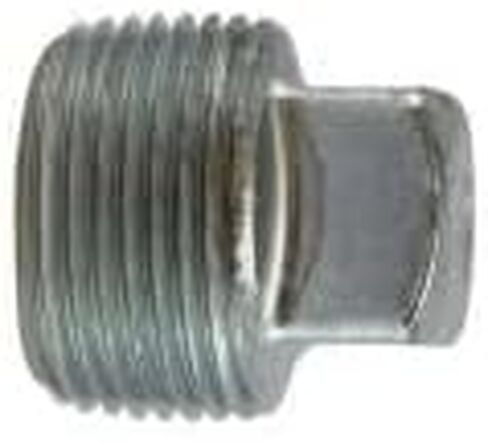 MIDLAND INDUSTRIES 66653 Square Head Plug, 1/2 in MNPT, Steel, Zinc-Plated in Saudi Arabia
