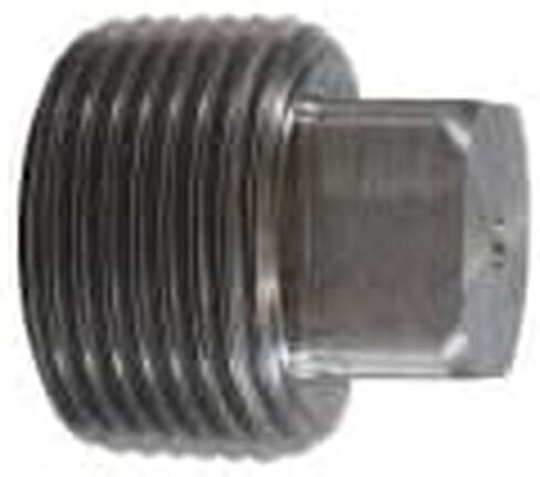 MIDLAND INDUSTRIES 67653 Solid Square Head Plug, 1/2 in MNPT, Steel, Black in Saudi Arabia