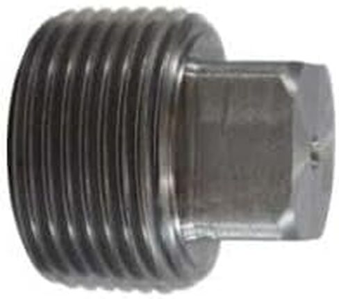 MIDLAND INDUSTRIES 67672 Solid Square Head Plug, 3/8 in MNPT, Steel, Black in Saudi Arabia