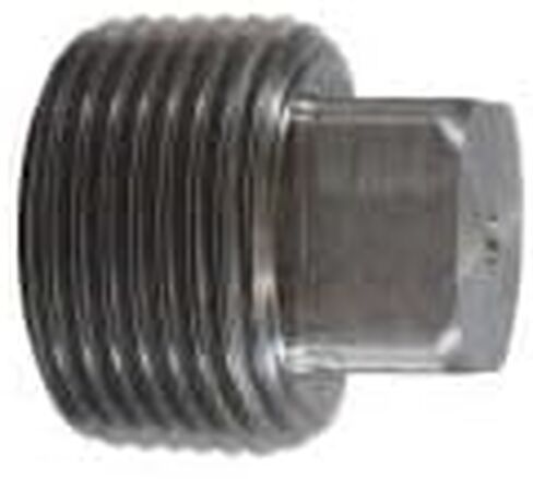MIDLAND INDUSTRIES 67672 Solid Square Head Plug, 3/8 in MNPT, Steel, Black in Saudi Arabia