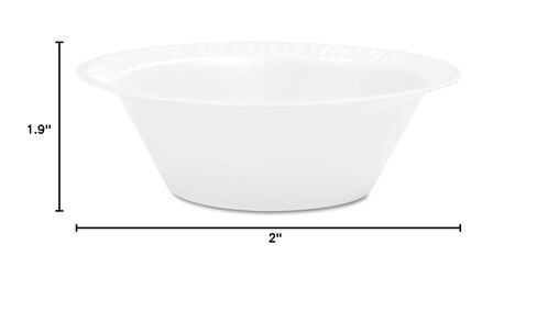 Dart 12BWWCR 10-12 oz White Unlaminated Foam Bowl (Case of 1000) in Saudi Arabia