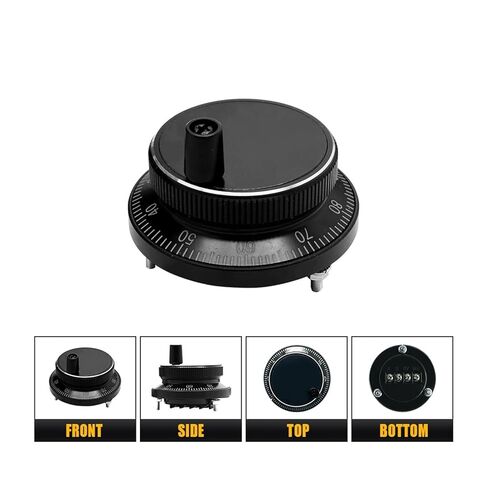 Hand Wheel Pulse Encoder 1pc CNC Pulser Black Handwheel 5V 60mm 80 100PPR Machine Rotary Encoder Electronic 4pins 6pins(ZC61-24E100B) in Saudi Arabia