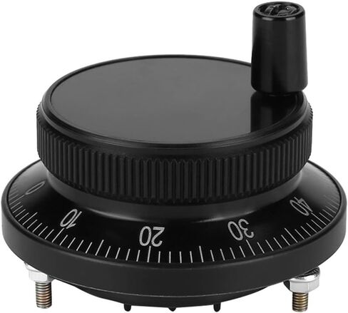 Hand Wheel Pulse Encoder 1pc Hand Manual Pulse Generator 5V 60MM Wheel Pulse Encoder(Black) in Saudi Arabia