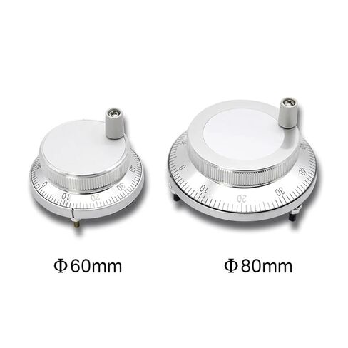 Hand Wheel Pulse Encoder 1pc CNC Pulser Handwheel 5V 6Pin Pulse 100 Manual Generator 80mm Rotational Encoder in Saudi Arabia
