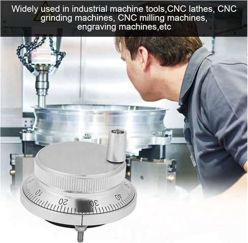 Hand Wheel Pulse Encoder 1pc 5V 60mm Diameter 4 Terminal Manual Pulse Generator with Handle in Saudi Arabia