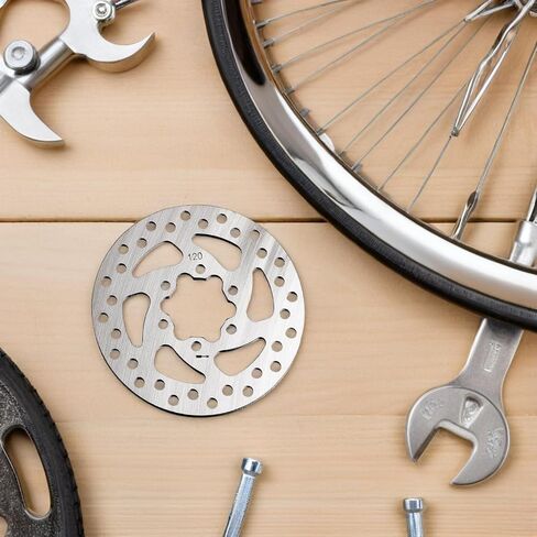 Disc Brake Rotor Replacement Stainless Steel Bike Disc Brake for Electric Scooter Universal Use 2 Pcs 120mm in Saudi Arabia