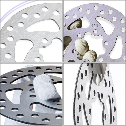 Disc Brake Rotor Replacement Stainless Steel Bike Disc Brake for Electric Scooter Universal Use 2 Pcs 120mm in Saudi Arabia