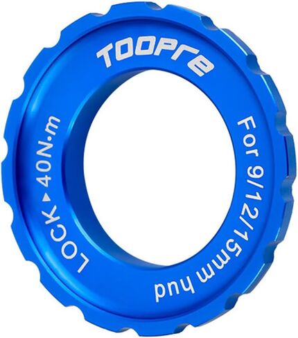 حلقة قفل دوارة مركزية للدراجة، حلقة قفل خارجية من سبائك الألومنيوم باستخدام الحاسب الآلي لدوارات فرامل القرص، متوافقة مع محاور المحور 9 مم QR، 12 مم 15 مم، عزم دوران 40 نيوتن متر، أحمر in Kuwait